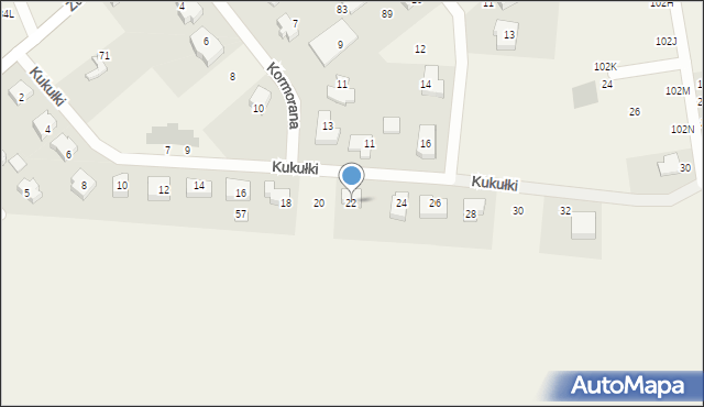 Czaple, Kukułki, 22, mapa Czaple