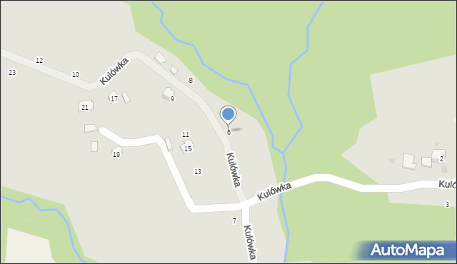 Czchów, Kulówka, 6, mapa Czchów