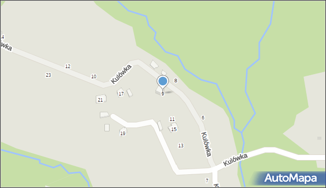 Czchów, Kulówka, 9, mapa Czchów