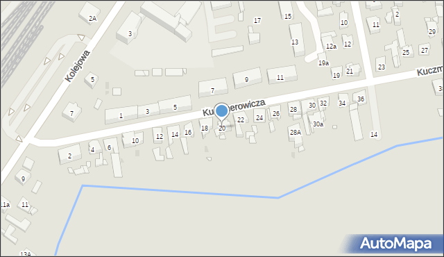 Czempiń, Kuczmerowicza Stanisława, 20, mapa Czempiń