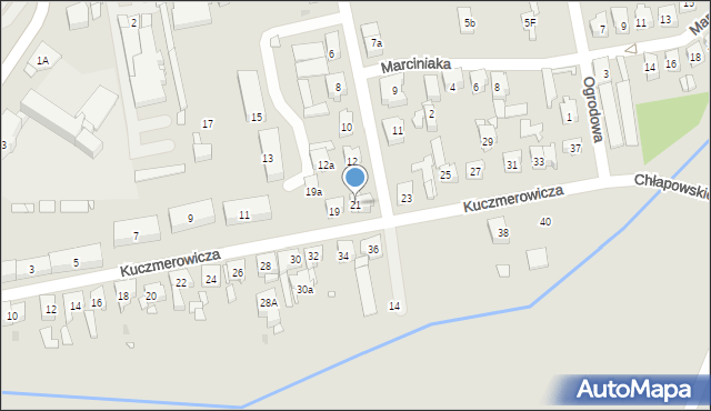 Czempiń, Kuczmerowicza Stanisława, 21, mapa Czempiń