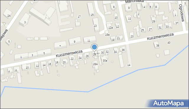 Czempiń, Kuczmerowicza Stanisława, 28, mapa Czempiń