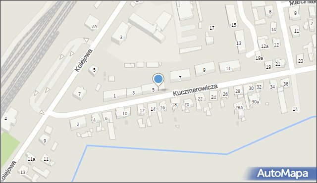 Czempiń, Kuczmerowicza Stanisława, 5B, mapa Czempiń