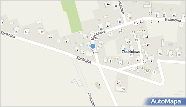 Czerniewice, Kujawska, 1, mapa Czerniewice