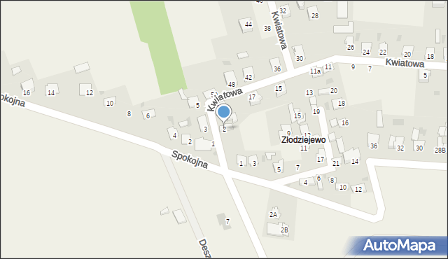 Czerniewice, Kujawska, 2, mapa Czerniewice