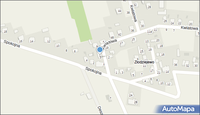 Czerniewice, Kujawska, 3, mapa Czerniewice