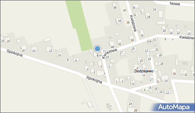Czerniewice, Kujawska, 5, mapa Czerniewice