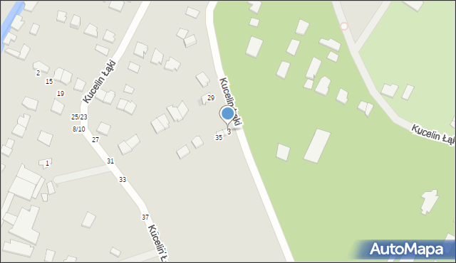 Częstochowa, Kucelin Łąki, 3, mapa Częstochowy