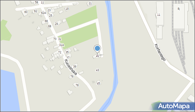 Częstochowa, Kucelińska, 41, mapa Częstochowy