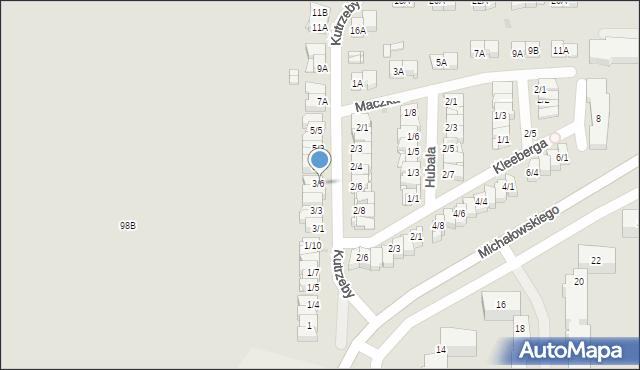 Częstochowa, Kutrzeby Tadeusza, gen., 3/6, mapa Częstochowy