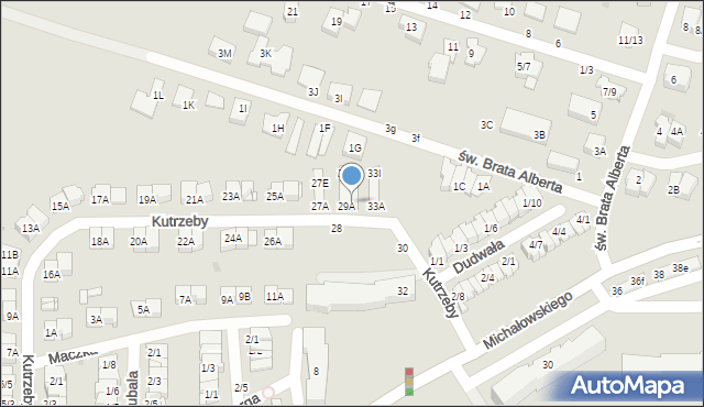 Częstochowa, Kutrzeby Tadeusza, gen., 31d, mapa Częstochowy