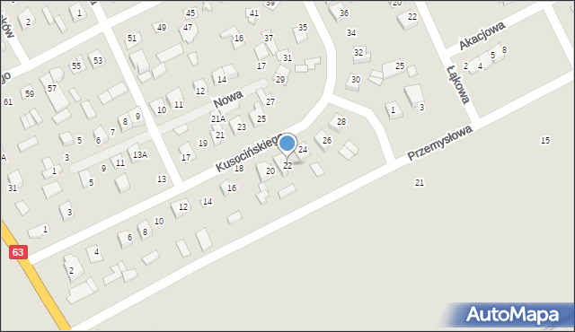 Czyżew, Kusocińskiego Janusza, 22, mapa Czyżew