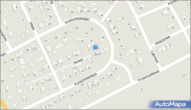 Czyżew, Kusocińskiego Janusza, 29, mapa Czyżew