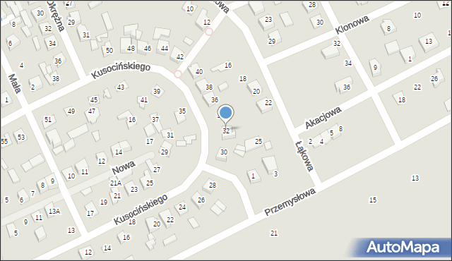 Czyżew, Kusocińskiego Janusza, 32, mapa Czyżew