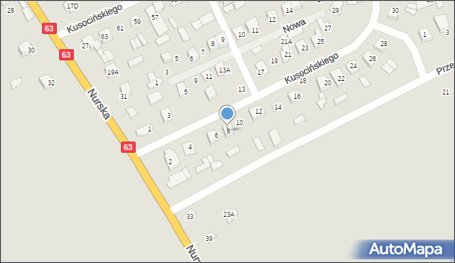 Czyżew, Kusocińskiego Janusza, 8, mapa Czyżew