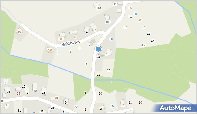 Dąbrowa Szlachecka, Kukułówka, 24, mapa Dąbrowa Szlachecka