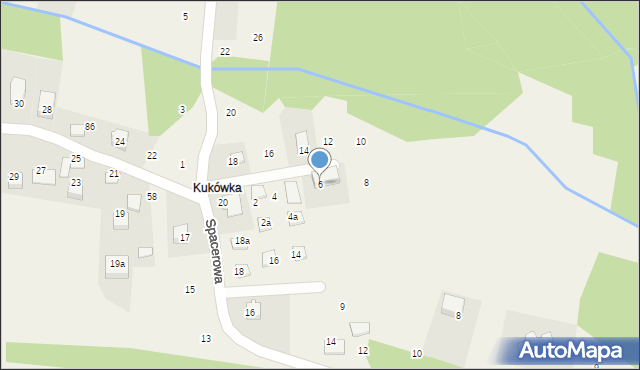 Dąbrowa Szlachecka, Kukułówka, 6, mapa Dąbrowa Szlachecka