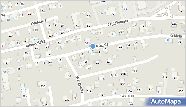 Dąbrowa Tarnowska, Kukiela Mariana, gen., 11, mapa Dąbrowa Tarnowska