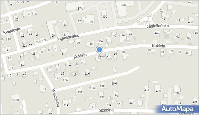 Dąbrowa Tarnowska, Kukiela Mariana, gen., 12, mapa Dąbrowa Tarnowska