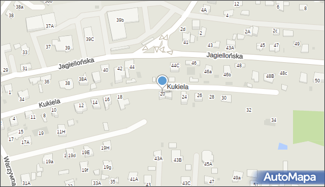 Dąbrowa Tarnowska, Kukiela Mariana, gen., 20, mapa Dąbrowa Tarnowska