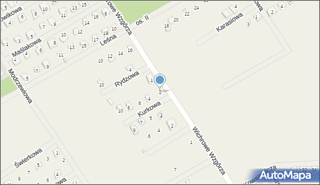 Dominice, Kurkowa, 2, mapa Dominice