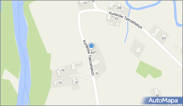 Dzianisz, Kurierów Tatrzańskich, 33, mapa Dzianisz