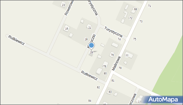 Dziemionna, Kukuczki Jerzego, 14, mapa Dziemionna