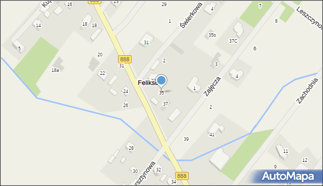Feliksów, Kujawskiego Jana, 35, mapa Feliksów