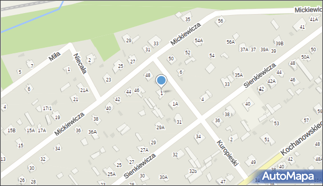 Garbatka-Letnisko, Kuropieski Józefa, ks., 1, mapa Garbatka-Letnisko