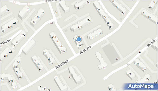 Gdańsk, Kurierów Armii Krajowej, 19a, mapa Gdańska