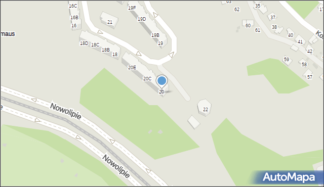 Gdańsk, Kurpińskiego Karola, 20A, mapa Gdańska