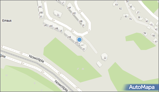 Gdańsk, Kurpińskiego Karola, 20B, mapa Gdańska