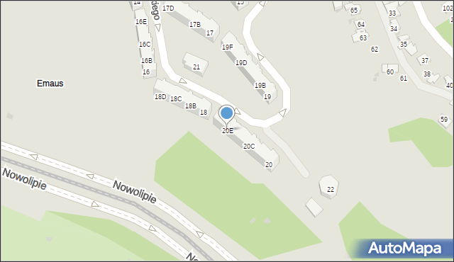 Gdańsk, Kurpińskiego Karola, 20E, mapa Gdańska