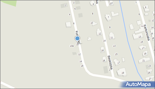 Gdańsk, Kureckiej Marii, 10, mapa Gdańska