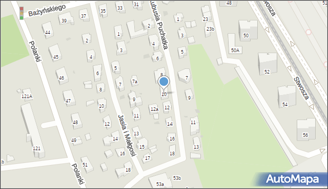 Gdańsk, Kubusia Puchatka, 10, mapa Gdańska