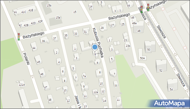 Gdańsk, Kubusia Puchatka, 4, mapa Gdańska