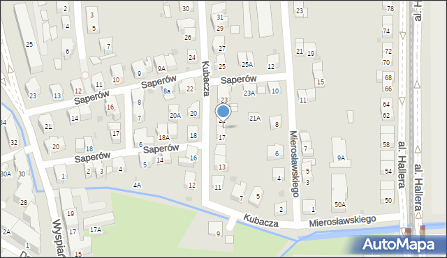 Gdańsk, Kubacza Franciszka, 19, mapa Gdańska