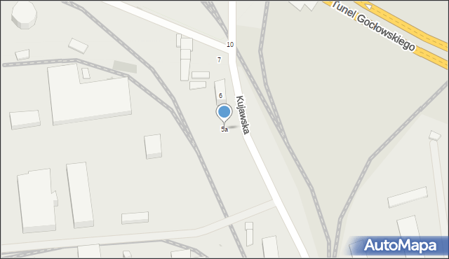 Gdańsk, Kujawska, 5a, mapa Gdańska