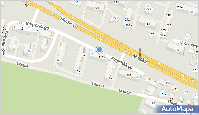 Gdynia, Kurpińskiego Karola, 3, mapa Gdyni