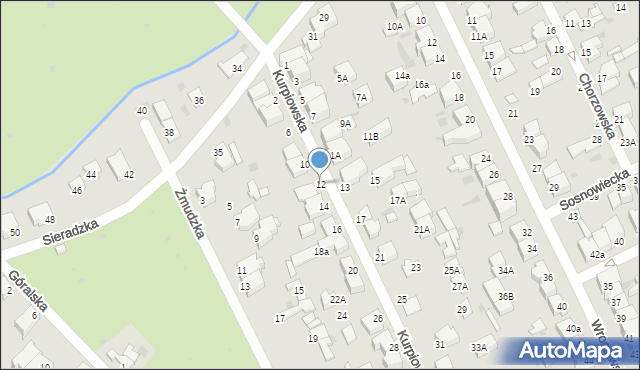 Gdynia, Kurpiowska, 12, mapa Gdyni