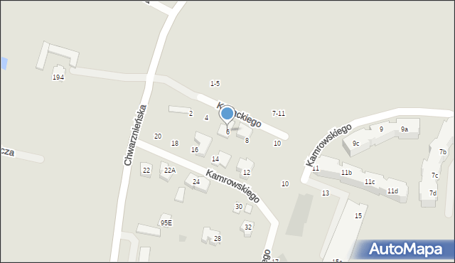 Gdynia, Kubackiego Franciszka, 6, mapa Gdyni