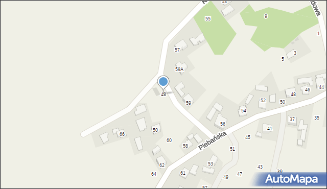 Głębowice, Kulturowa, 48, mapa Głębowice