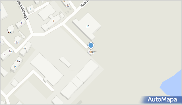 Gniew, Kusocińskiego Janusza, 10A, mapa Gniew