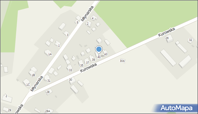 Górki Noteckie, Kurowska, 41, mapa Górki Noteckie