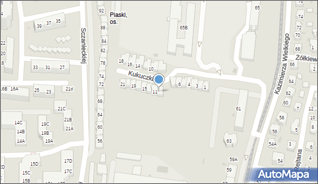 Gorzów Wielkopolski, Kukuczki Jerzego, 9, mapa Gorzów Wielkopolski