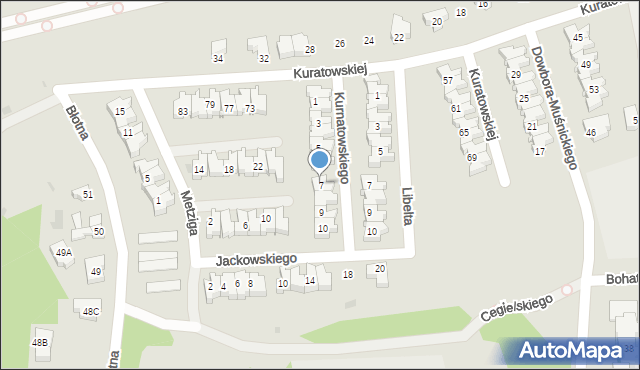 Gorzów Wielkopolski, Kurnatowskiego Witolda, 7, mapa Gorzów Wielkopolski