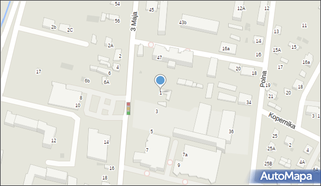 Gostynin, Kutnowska, 1, mapa Gostynin