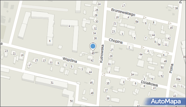 Gostynin, Kutnowska, 40, mapa Gostynin