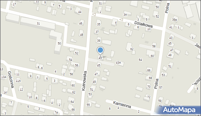 Gostynin, Kutnowska, 43, mapa Gostynin