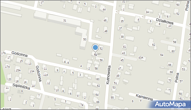 Gostynin, Kutnowska, 54, mapa Gostynin
